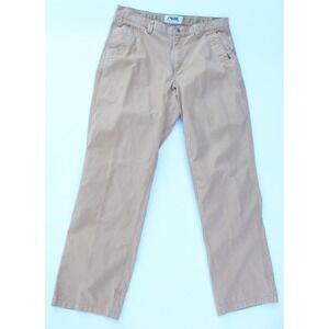 Mountain Khakis Canvas Pants Mens 38 x 34 Khaki Hiking Trail Fishing Hunt Rugged